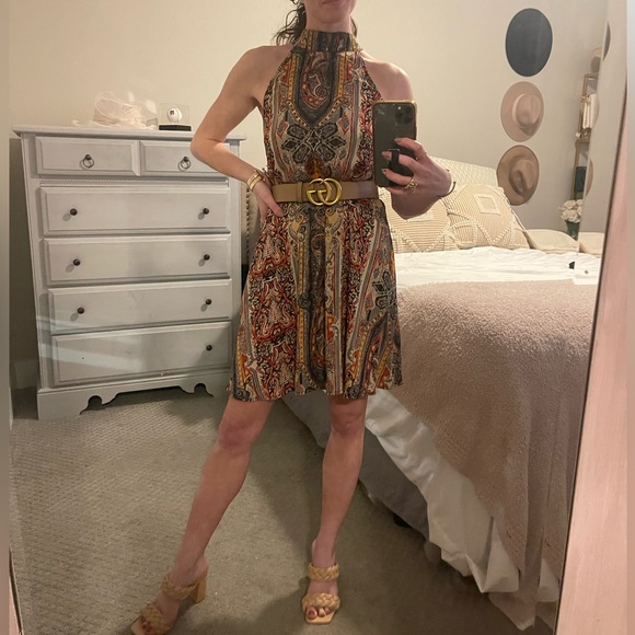 HALTER SHIFT DRESS - Picture 5 of 5